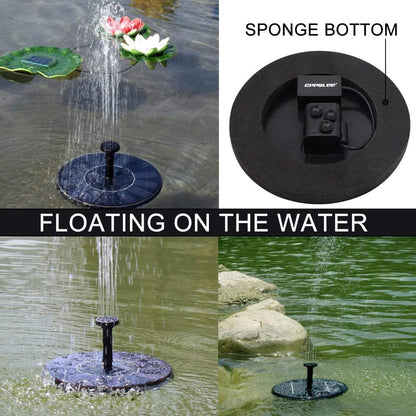 Solar powered fountain pump Outdoor Free Standing floating 1.4W for Bird Bath Garden Pool Pond Patio